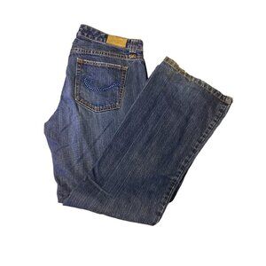 Vtg Tommy Hilfiger Womens Low Rise Flare Jeans Size 10 Blue Denim Western Hippie